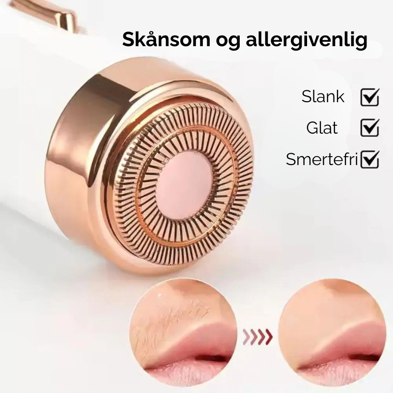 2-i-1-barbersæt til kvinder til ansigt, ben og armhuler
