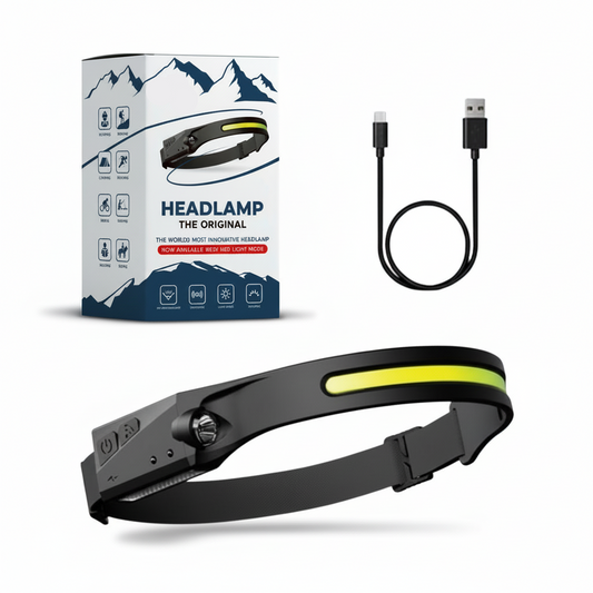 LED-genopladelig pandelampe