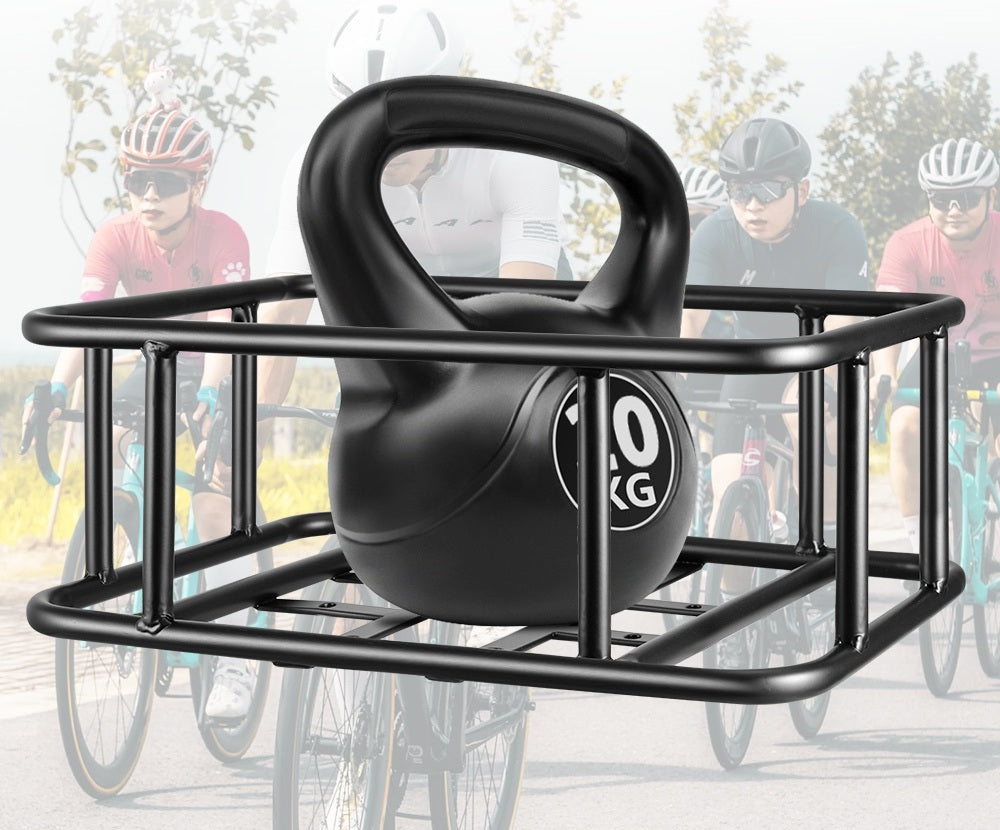 Cykelkurv til bagagebærer i pulverlakeret stål