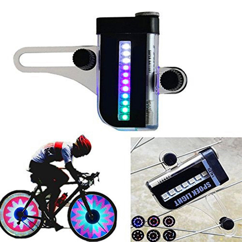 14 LED farverig motorcykel cykelhjul eger lys