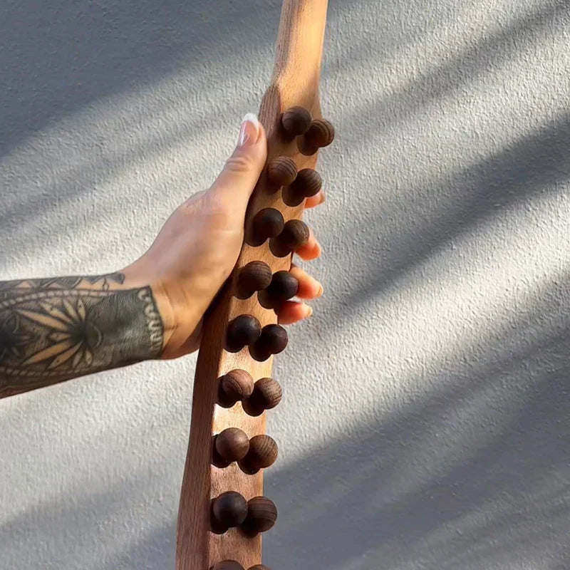 Træ-cellulite-massagerulle