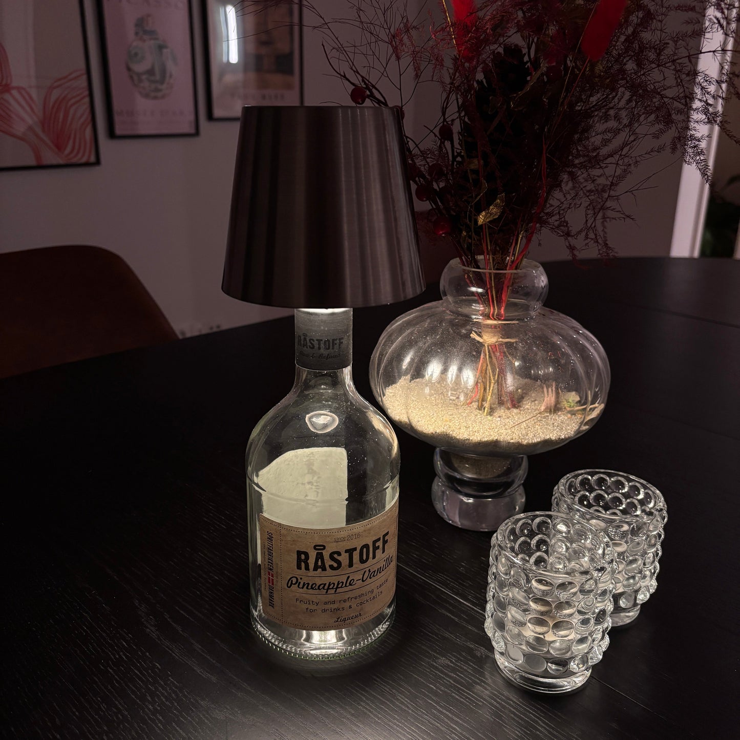 Trådløs LED-flaskelampe