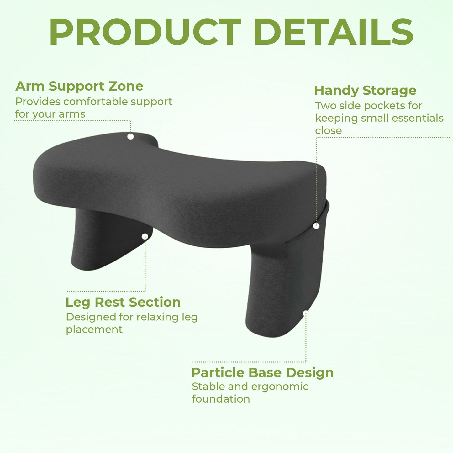 Læsepude med ryglæn