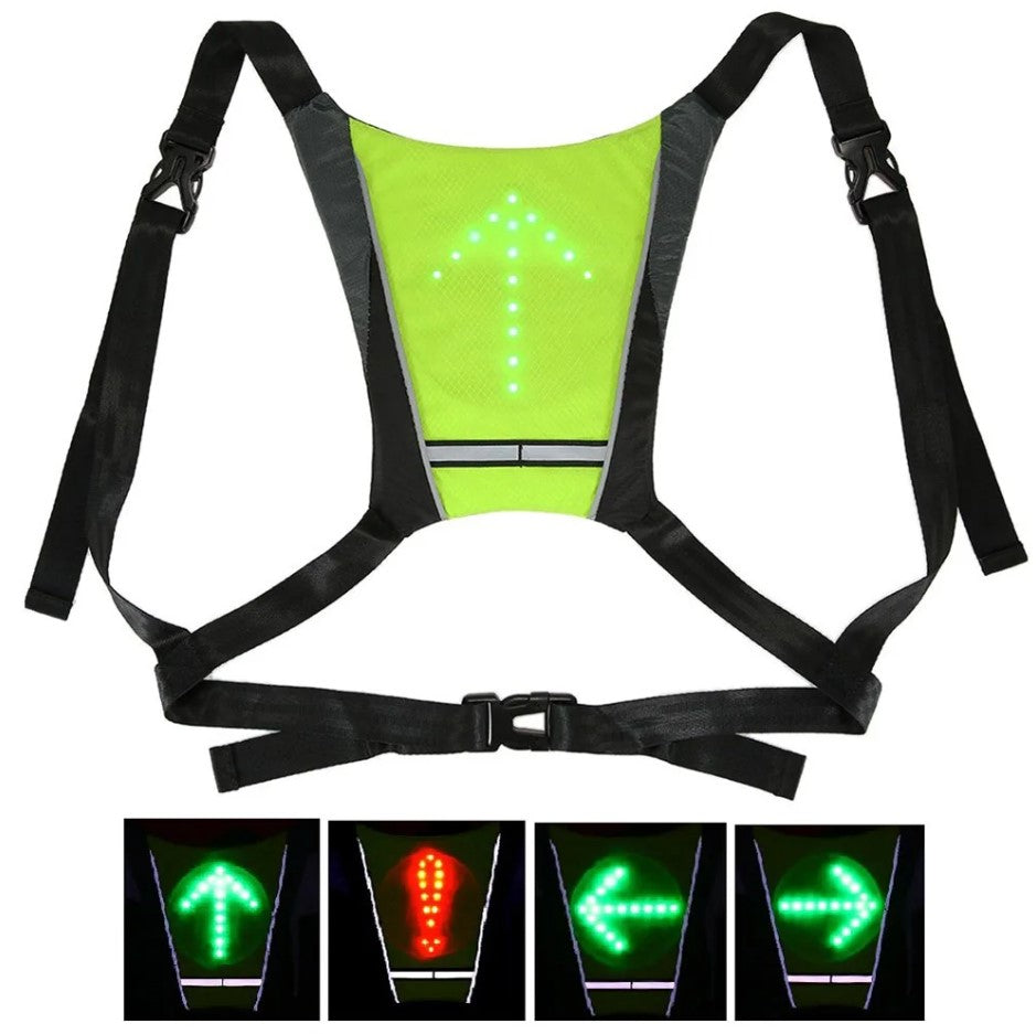 LED vest med signallys – Aarhus Lager
