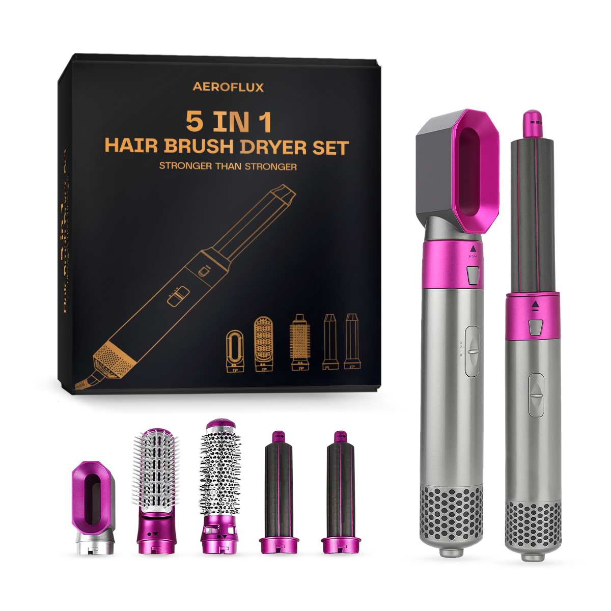 5-i-1 Hårstyler Pro V2 – 1 Års Garanti & Auto-Krøller