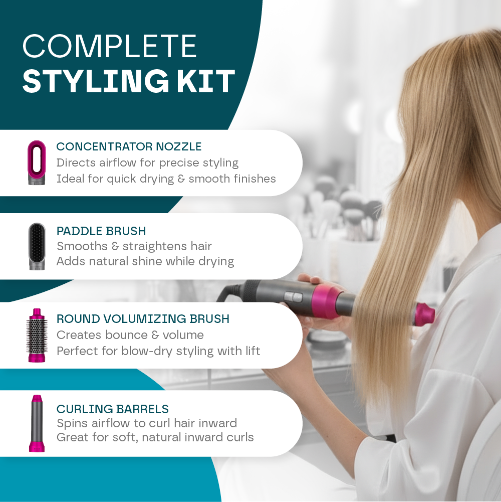 5-i-1 Hårstyler Pro V2 – 1 Års Garanti & Auto-Krøller