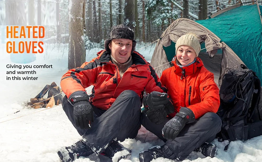 Genopladelige opvarmede vinterhandsker