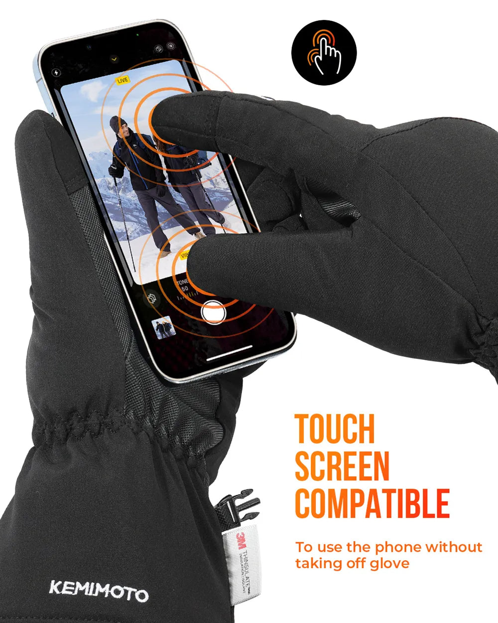 Genopladelige opvarmede vinterhandsker