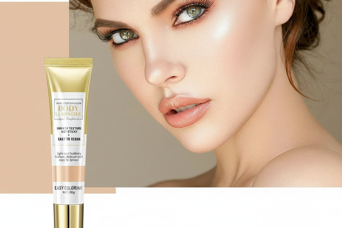 Flydende foundation og highlighter – dækkende BB-creme til en jævn finish