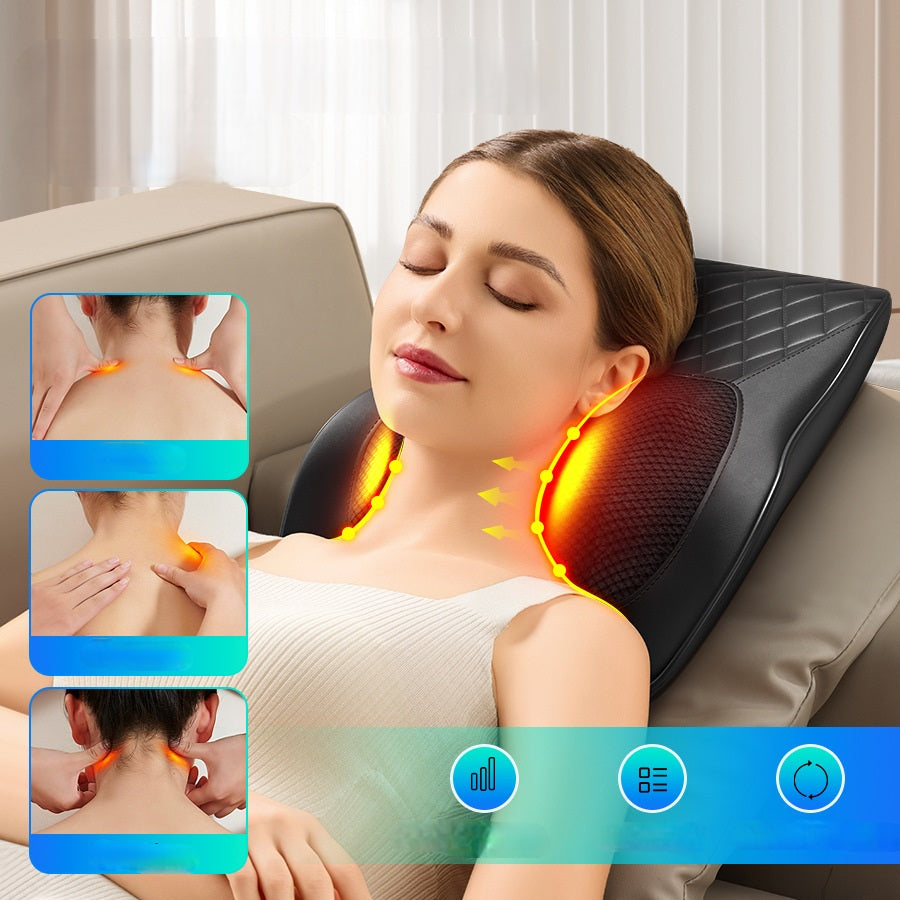 Opvarmet massagekudepude