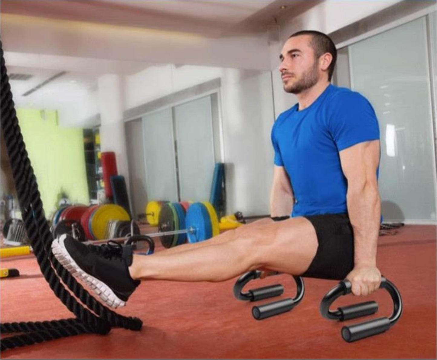 S-formede push-up-håndtag