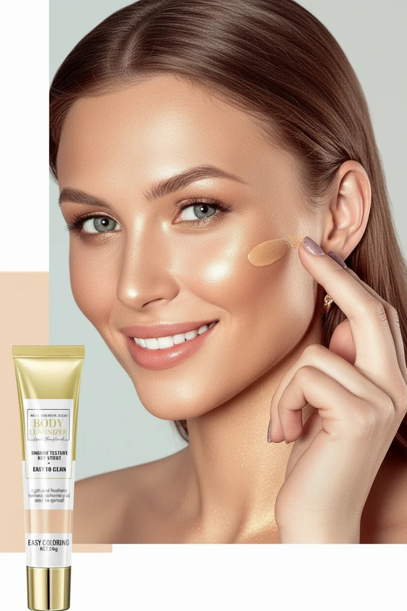 Flydende foundation og highlighter – dækkende BB-creme til en jævn finish