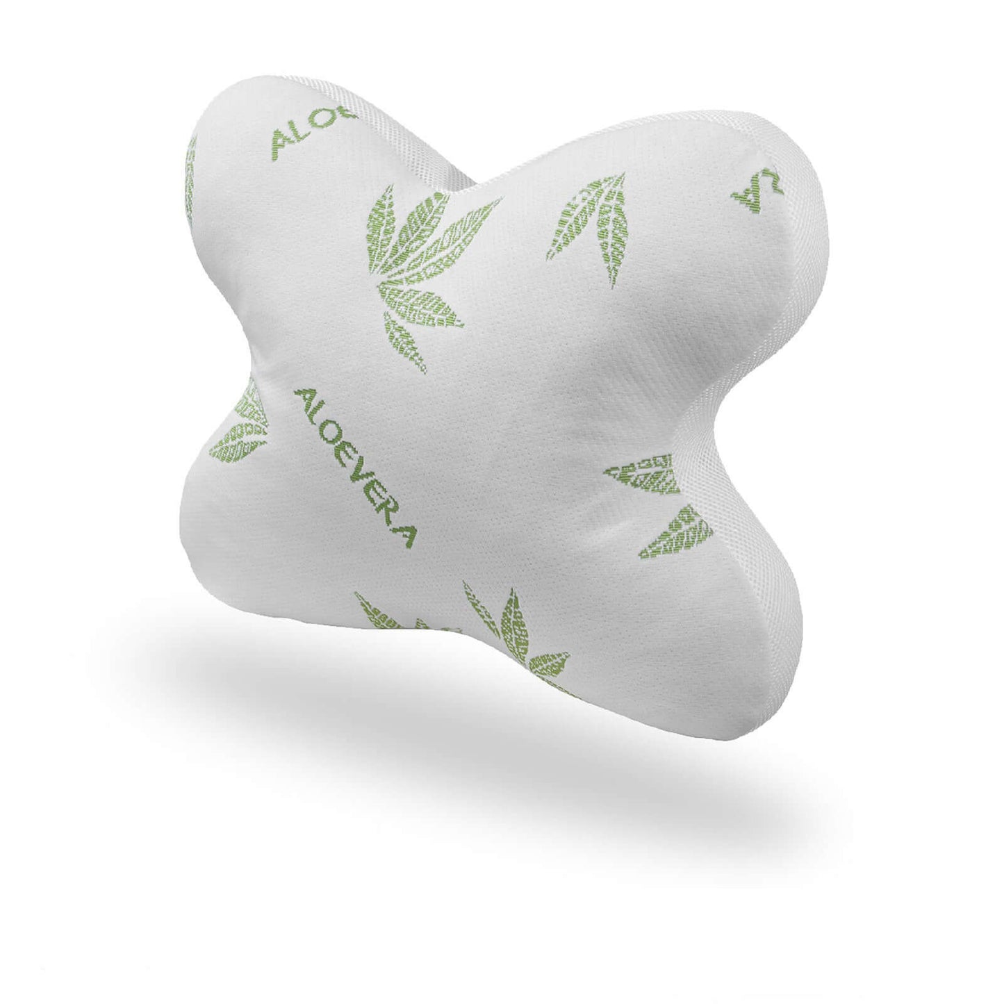 Ergonomisk sommerfuglepude, mikrofiber, aftageligt betræk