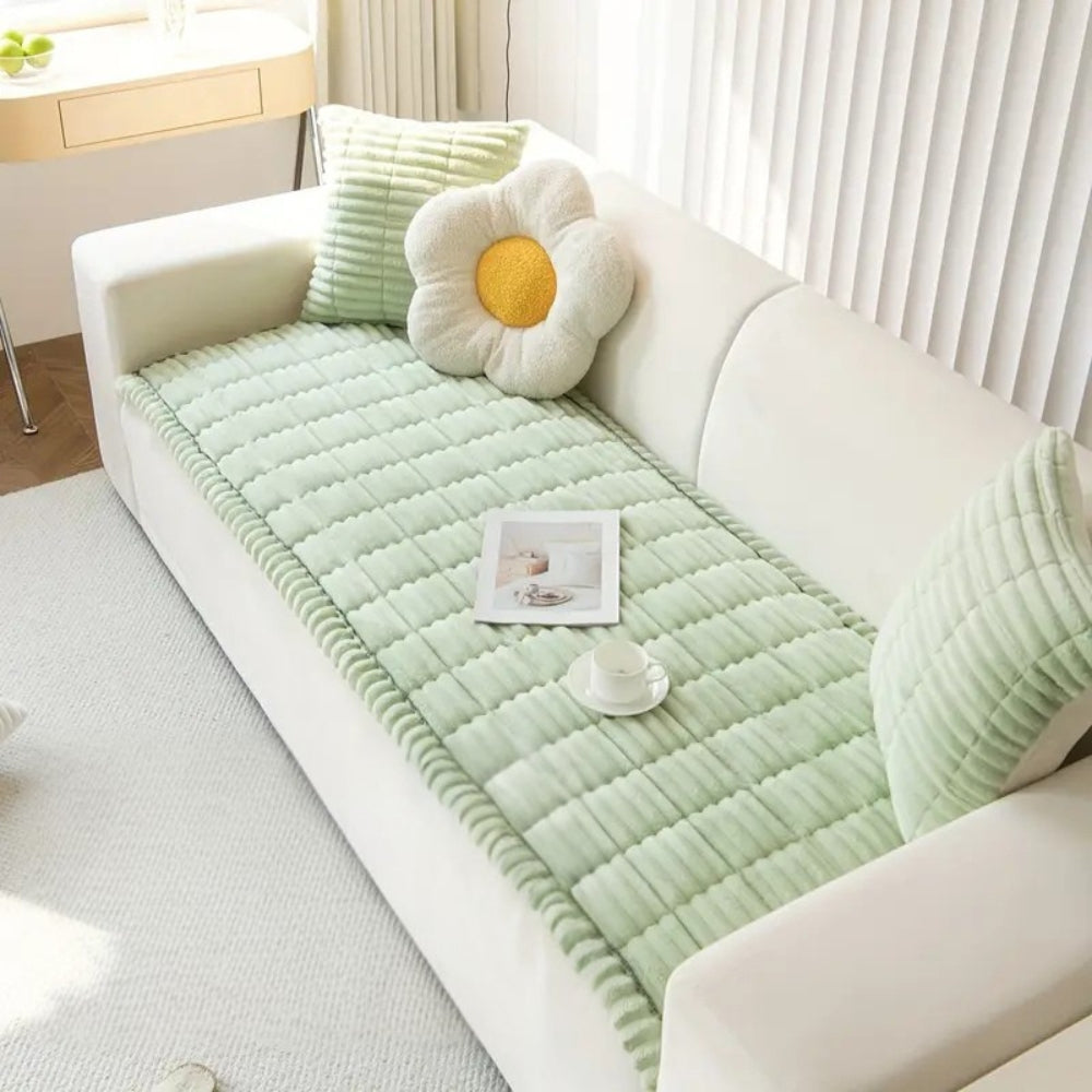 Plysplisseret sofabetræk