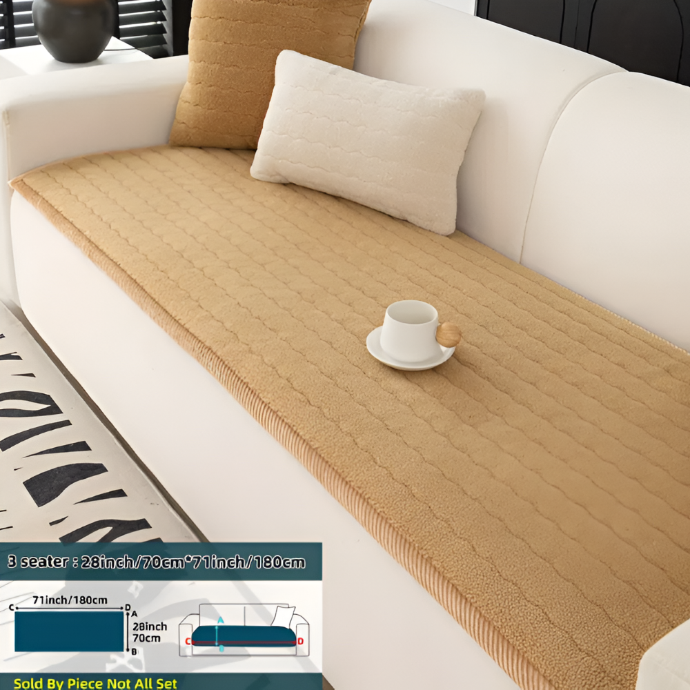 Vaskbart sofabetræk til kæledyr med skridsikker underside