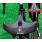 Ekstra bred ergonomisk cykelsadel med stødabsorberende polstring