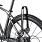 Bagmonteret bagagebærer i aluminiumslegering til mountainbikes/gravelcykler