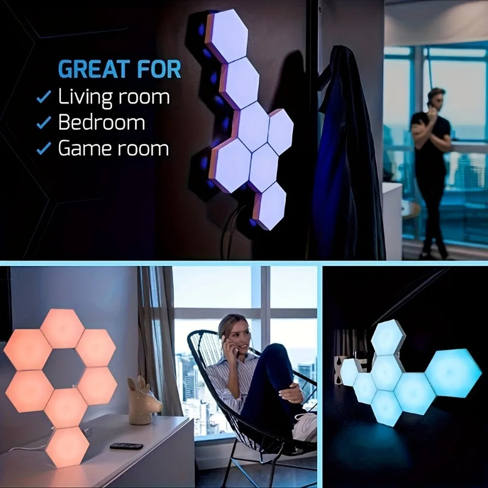 Modulær RGB LED-lampe med berøringsbetjening
