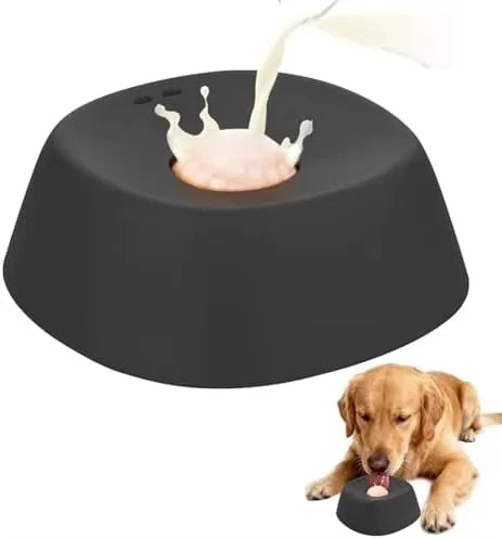 Slowfeeder-slikkeskål til hunde med tekstureret overflade