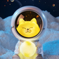 Galaxy Cat natlampe