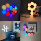 Modulær RGB LED-lampe med berøringsbetjening
