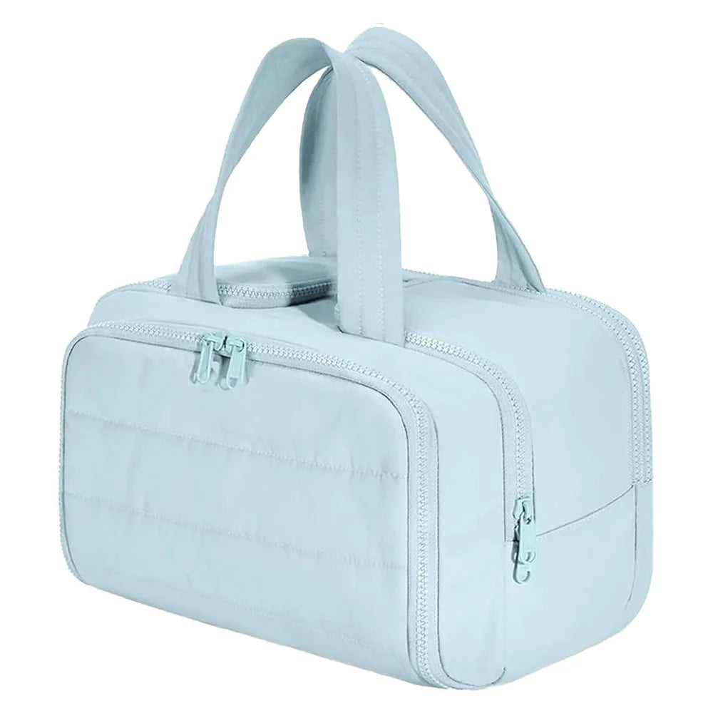 Stor toilettaske med rum – 31 × 14 × 20 cm