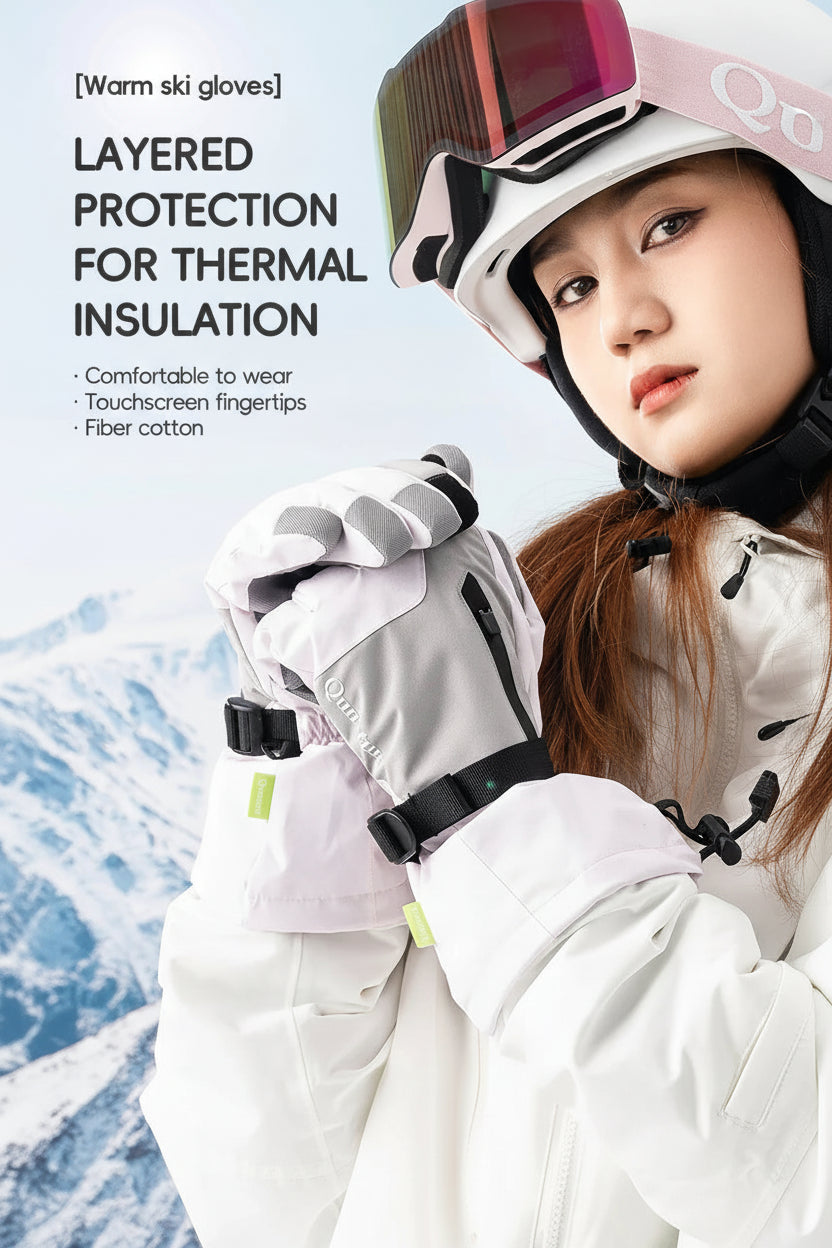 Touchscreen- og vandtætte skihandsker