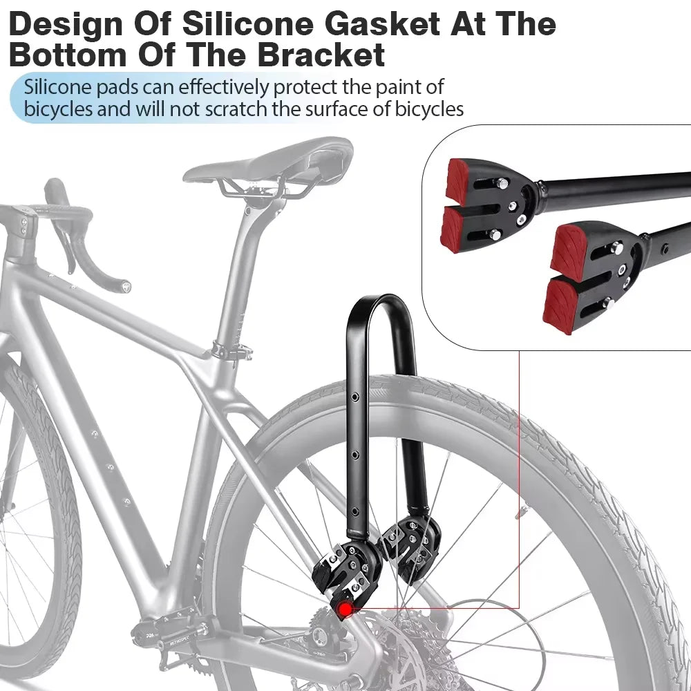 Bagmonteret bagagebærer i aluminiumslegering til mountainbikes/gravelcykler