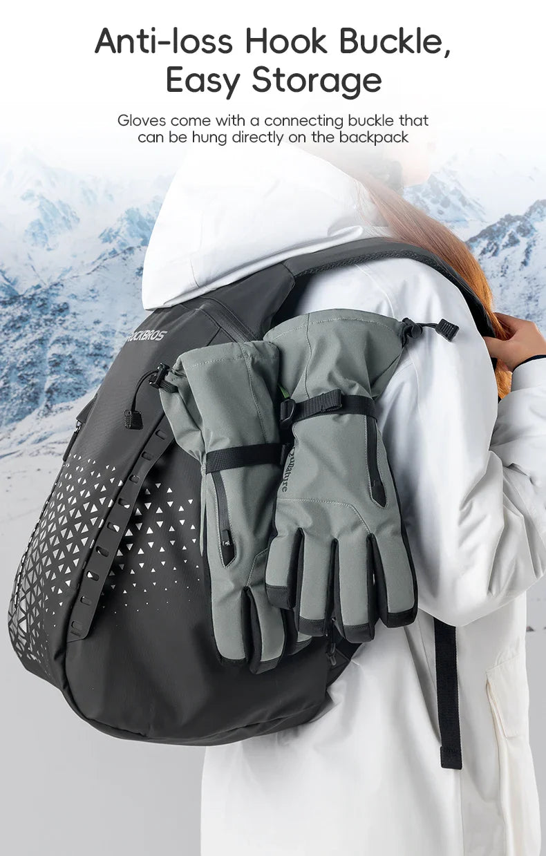 Touchscreen- og vandtætte skihandsker