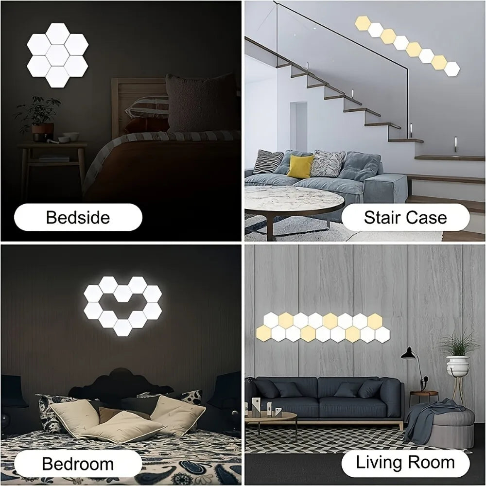 Modulær RGB LED-lampe med berøringsbetjening