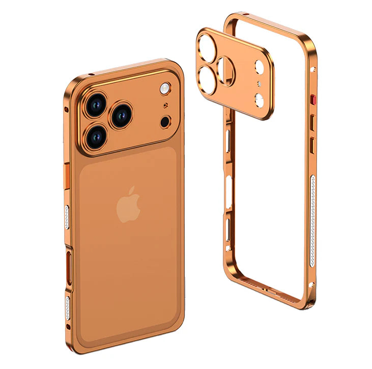 Stødsikker, faldbeskyttende metal-telefoncover