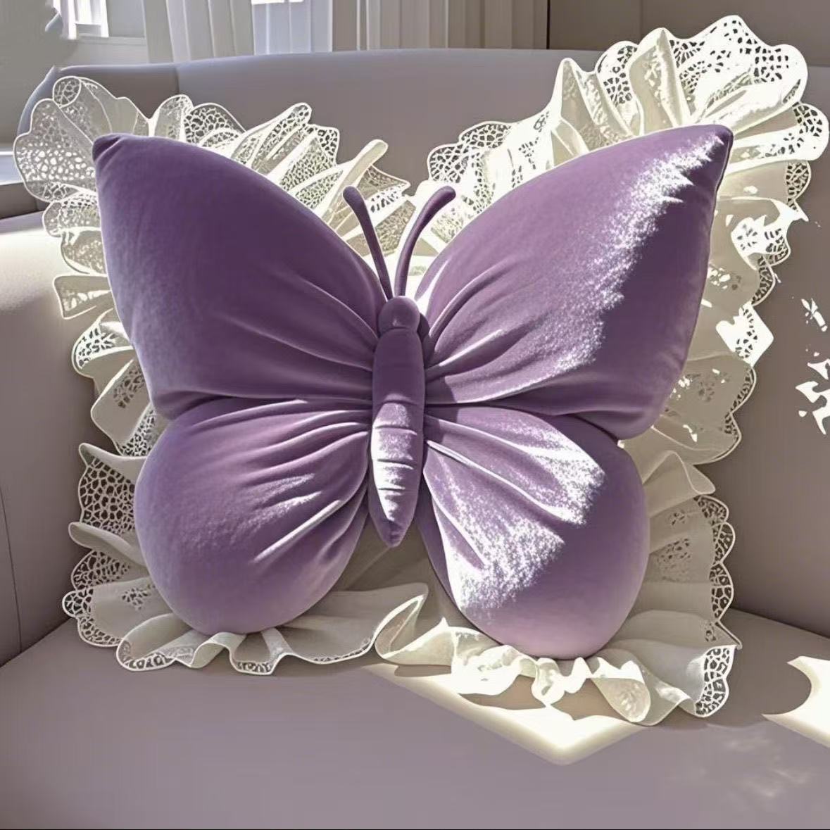 Prinsesse Butterfly dekorativ pude