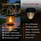 Solcellelanterne med LED-flammeeffekt