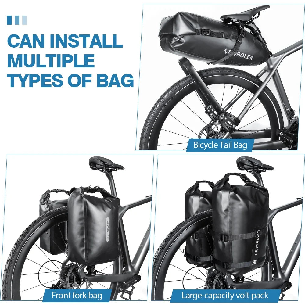 Bagmonteret bagagebærer i aluminiumslegering til mountainbikes/gravelcykler