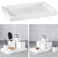 Sollievo Square Silikone Badeværelsesbakke Organizer