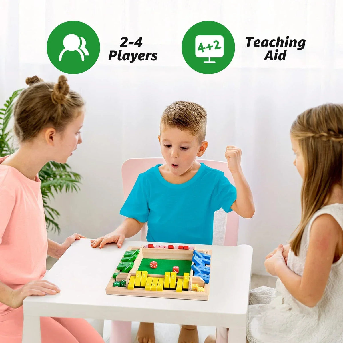 Shut the Box – terningspil i træ til 2–4 spillere