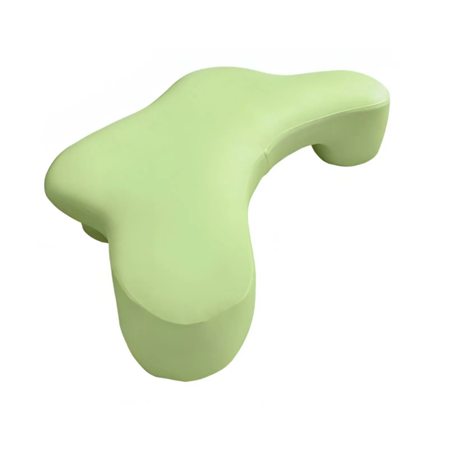 Sidesovepude i formfast skum med ergonomiske armåbninger