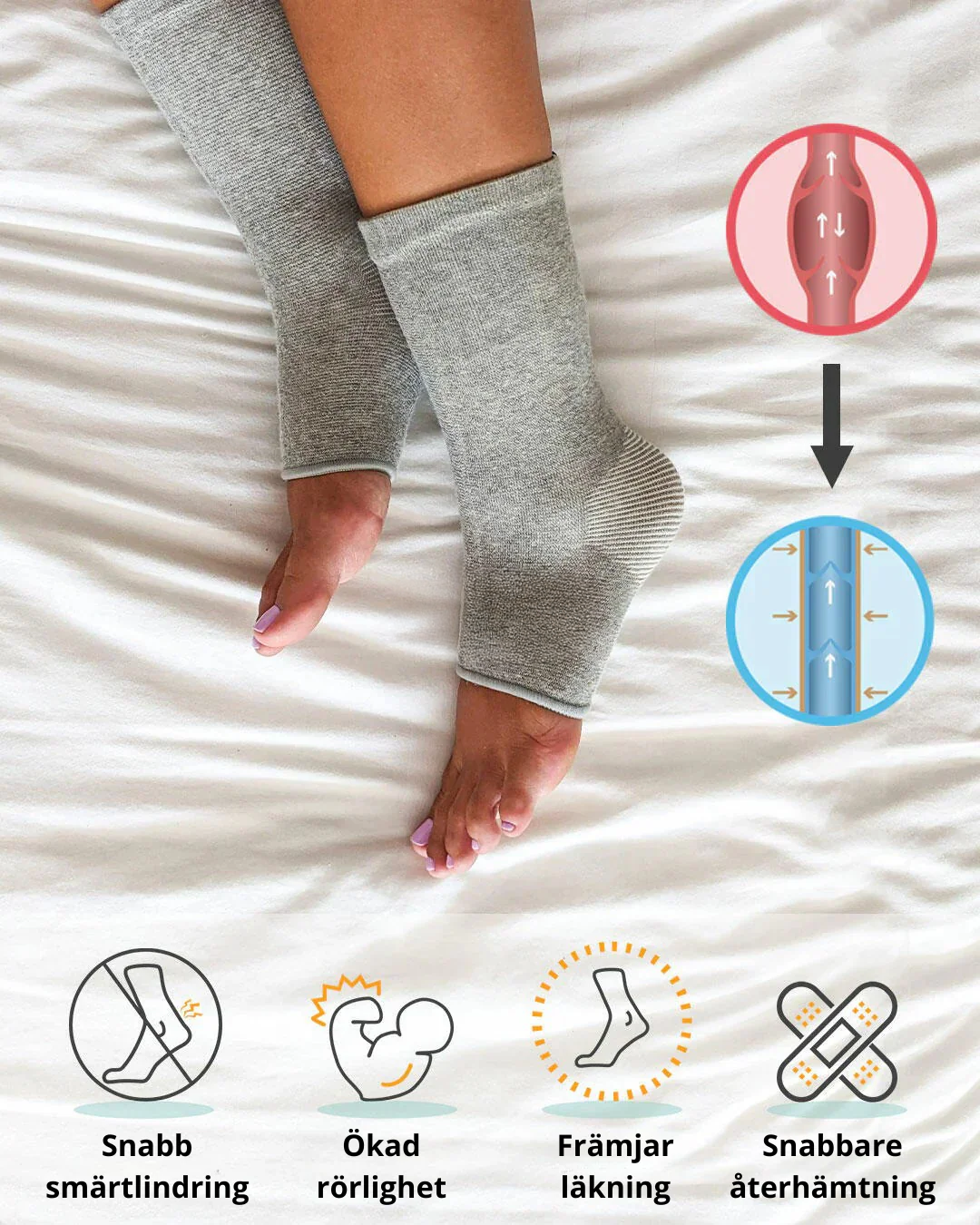 Fugttransporterende fodstøtte