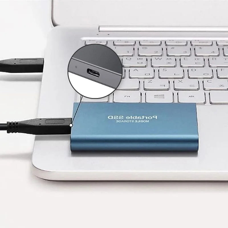 Ekstern SSD med USB-C til PS5, Xbox, computer og Android
