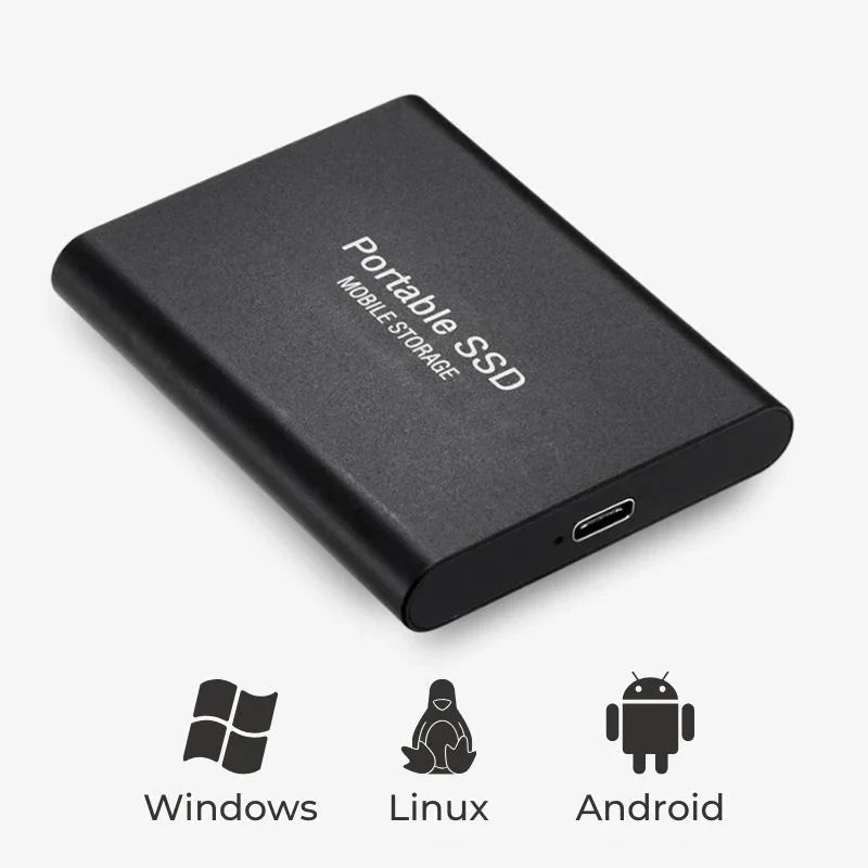Ekstern SSD med USB-C til PS5, Xbox, computer og Android
