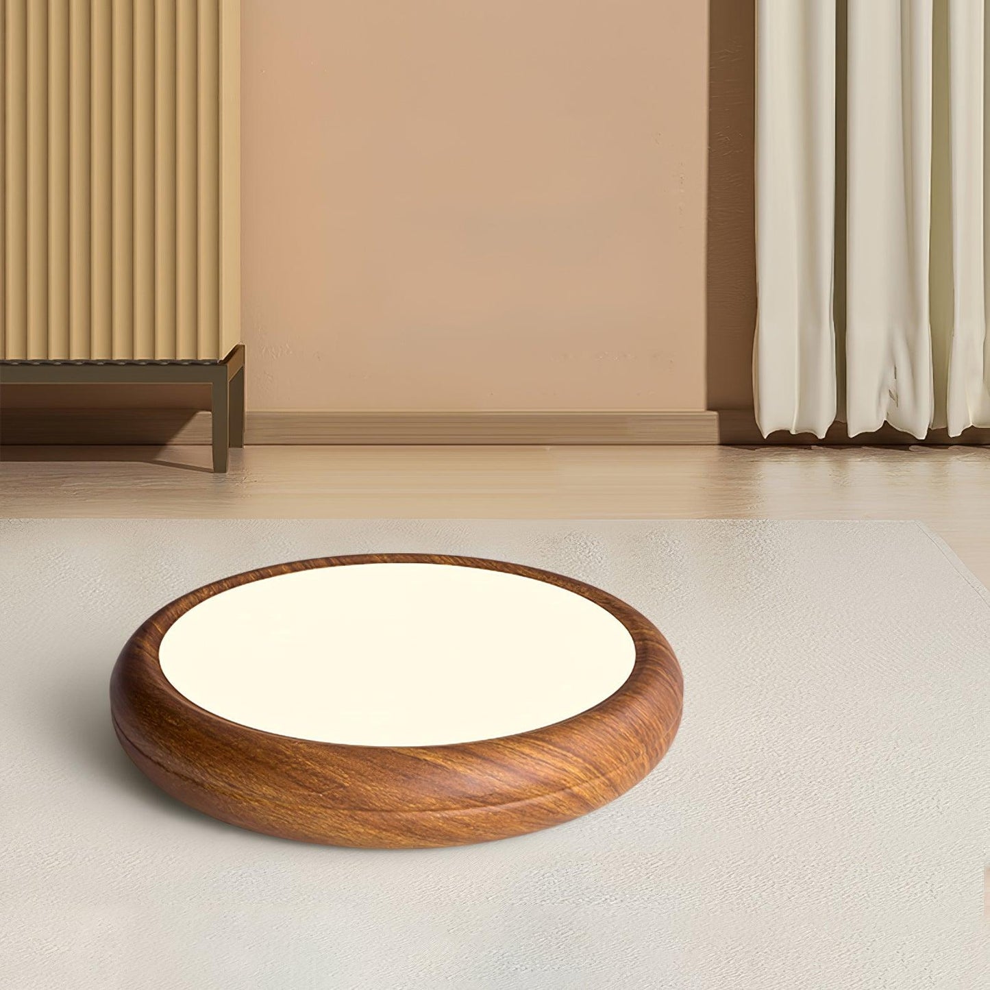 Nordisk loftlampe i træ