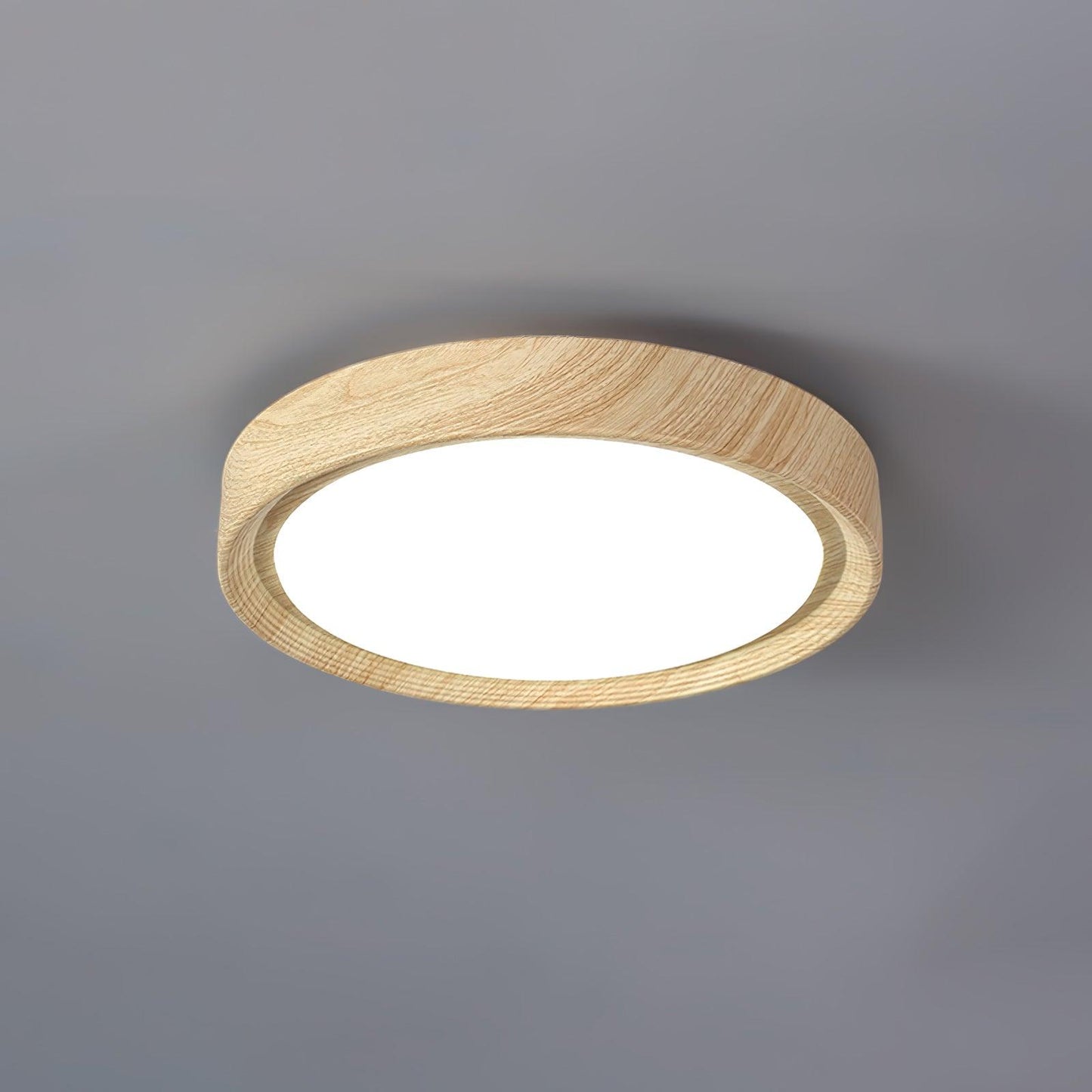 Nordisk loftlampe i træ