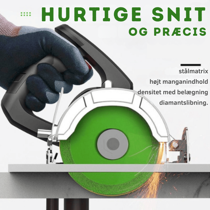 Diamantklinge til glas og keramik