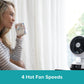 Dual Breeze helårsventilator og varmeapparat med varm- og koldluftfunktion