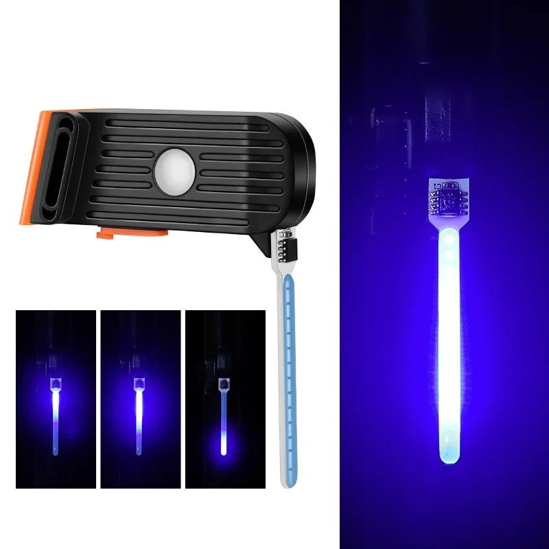 Genopladelig LED-cykellygte med USB-C og flere lystilstande