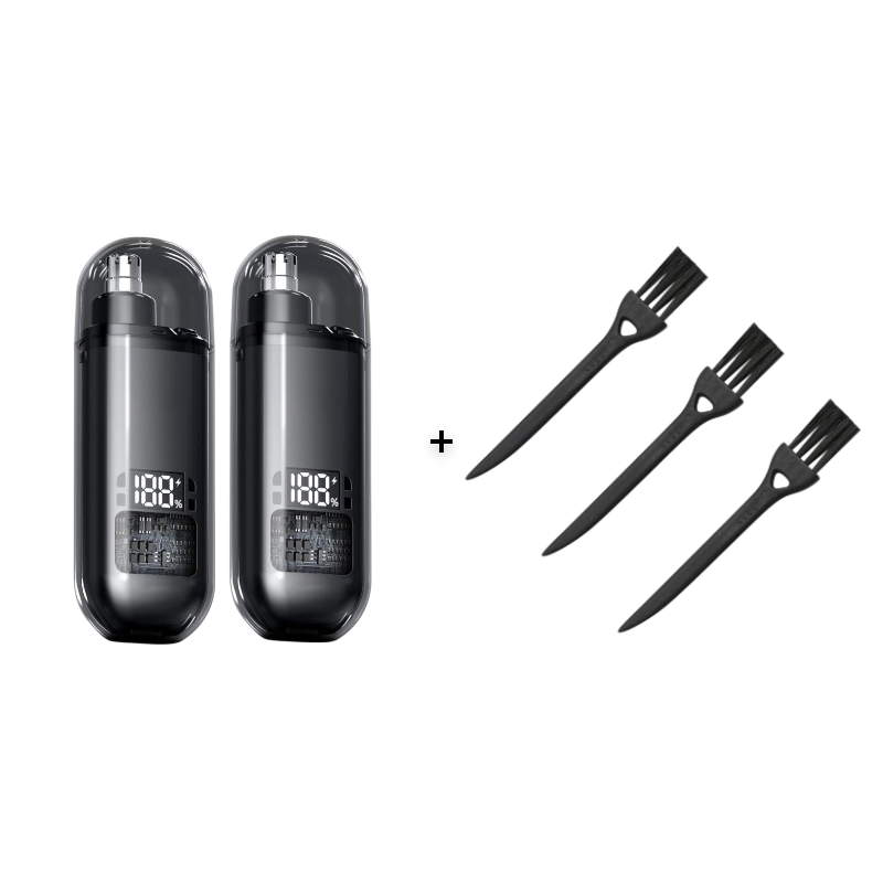 Tondeuse électrique étanche pour poils du nez avec écran LED