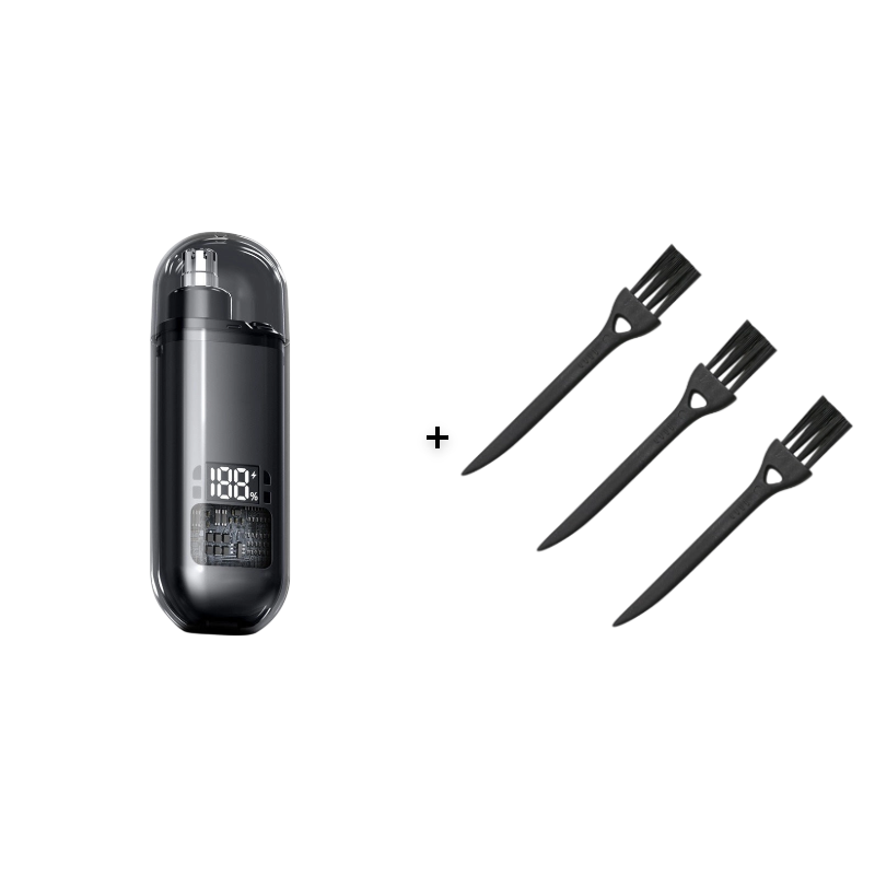 Tondeuse électrique étanche pour poils du nez avec écran LED