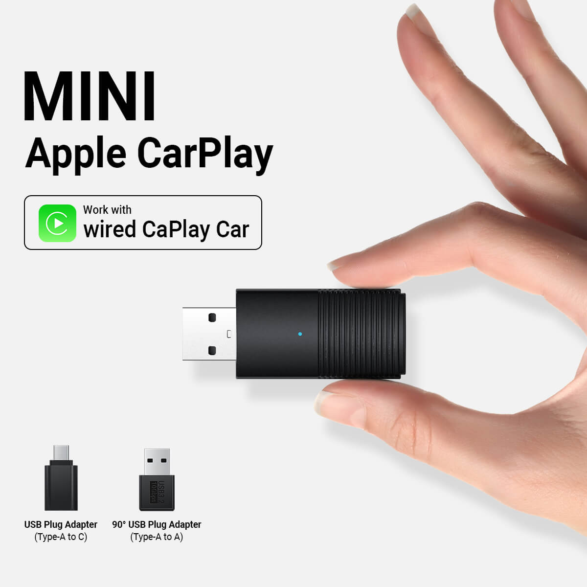 Mini trådløs CarPlay-adapter