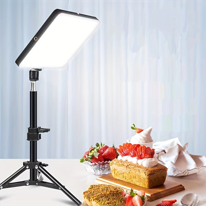 Justerbart lysstativ og lampe