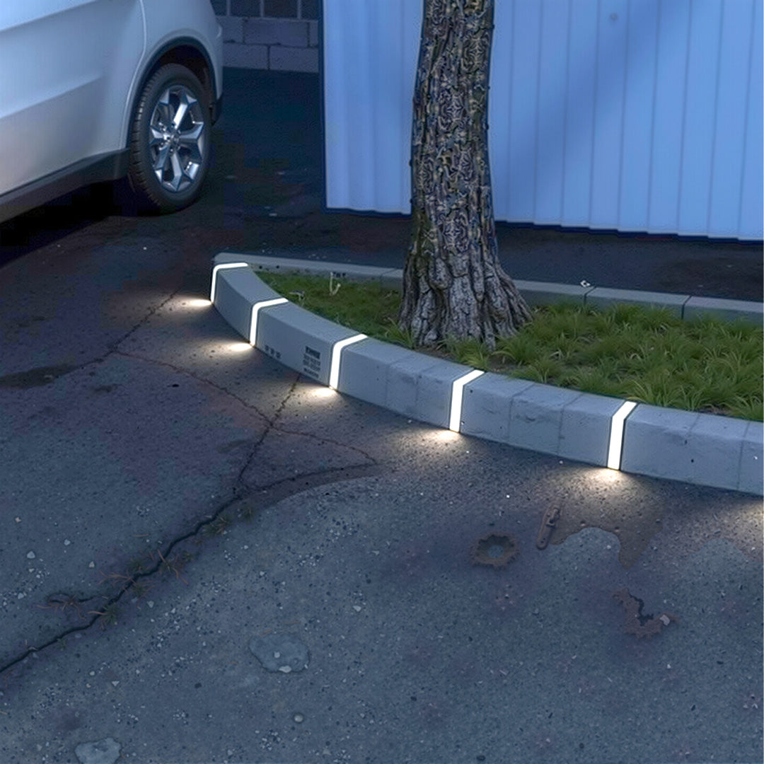 Udendørs LED-trappebelysning i rustfrit stål, indbygget terrassebelysning, vandtæt
